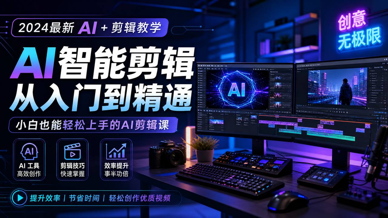 蘑菇视频 AI视频剪辑教程-智能修图视频演示